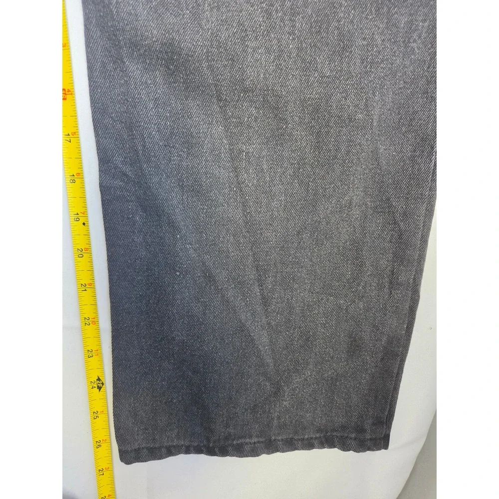 Dazy Distressed Jeans Kids M Black Dark Wash Regular High Straight